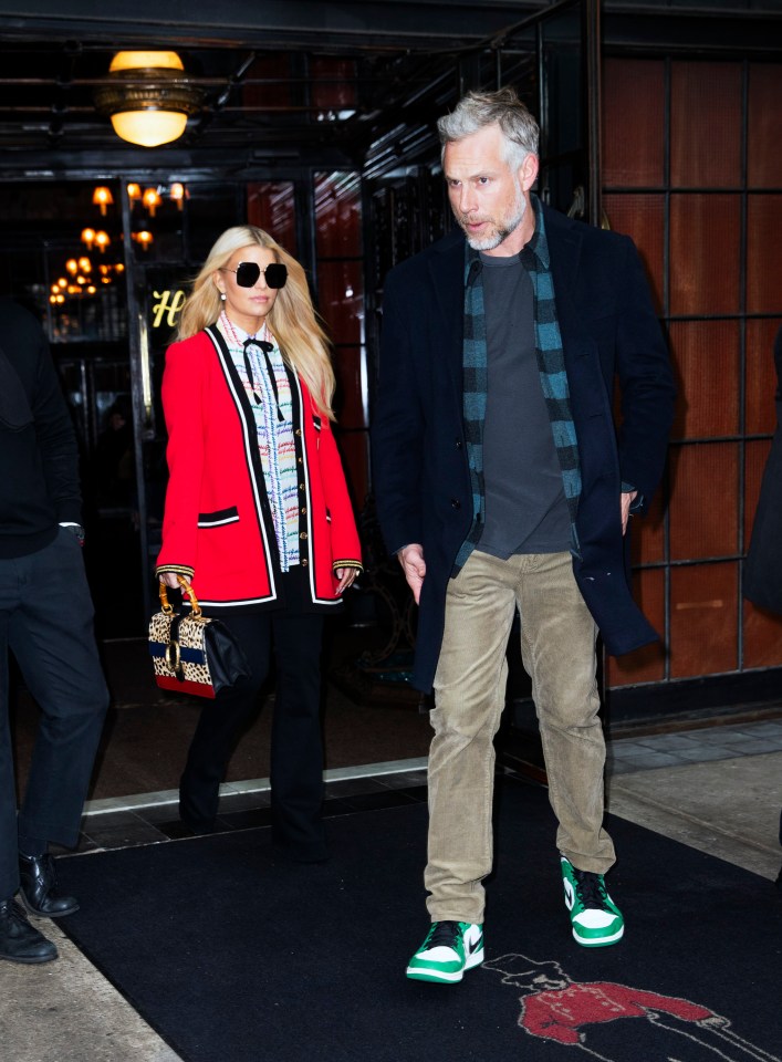 Jessica Simpson and Eric Johnson pictured back in 2020 in New York City