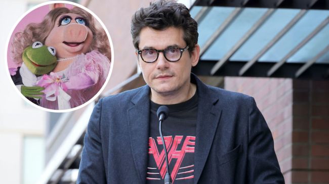 john mayer wearing a van halen tshirt muppets