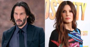 Keanu Reeves confessed to having a crush on Sandra Bullock while filming Speed!