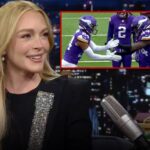 lindsay lohan vikings celebration 1