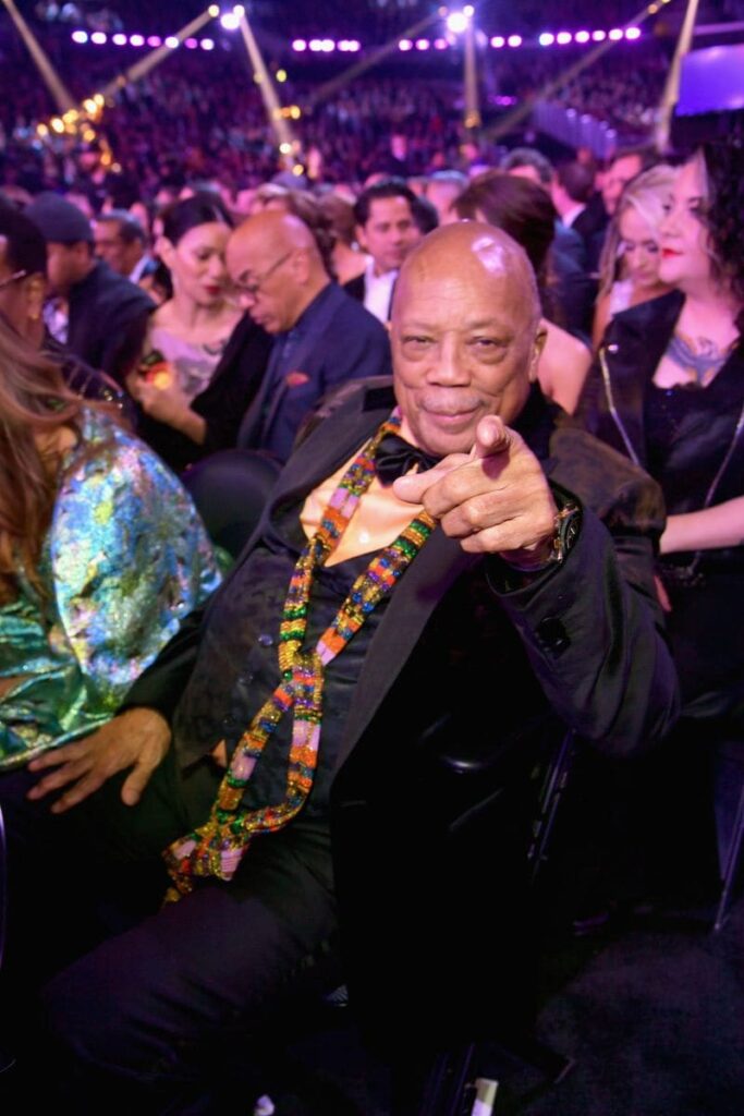 LOS ANGELES, CA - FEBRUARY 10:  Quincy Jones during the 61st Annual GRAMMY Awards at Staples Center on February 10, 2019 in Los Angeles, California.  (Photo by Lester Cohen/Getty Images for The Recording Academy)