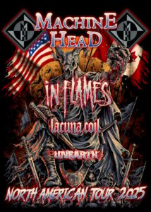 MACHINE HEAD Announces 2025 North American Tour With IN FLAMES, LACUNA COIL And UNEARTH