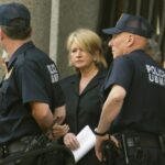 Martha Stewart pictured leaving a Manhattan courthouse after her sentencing