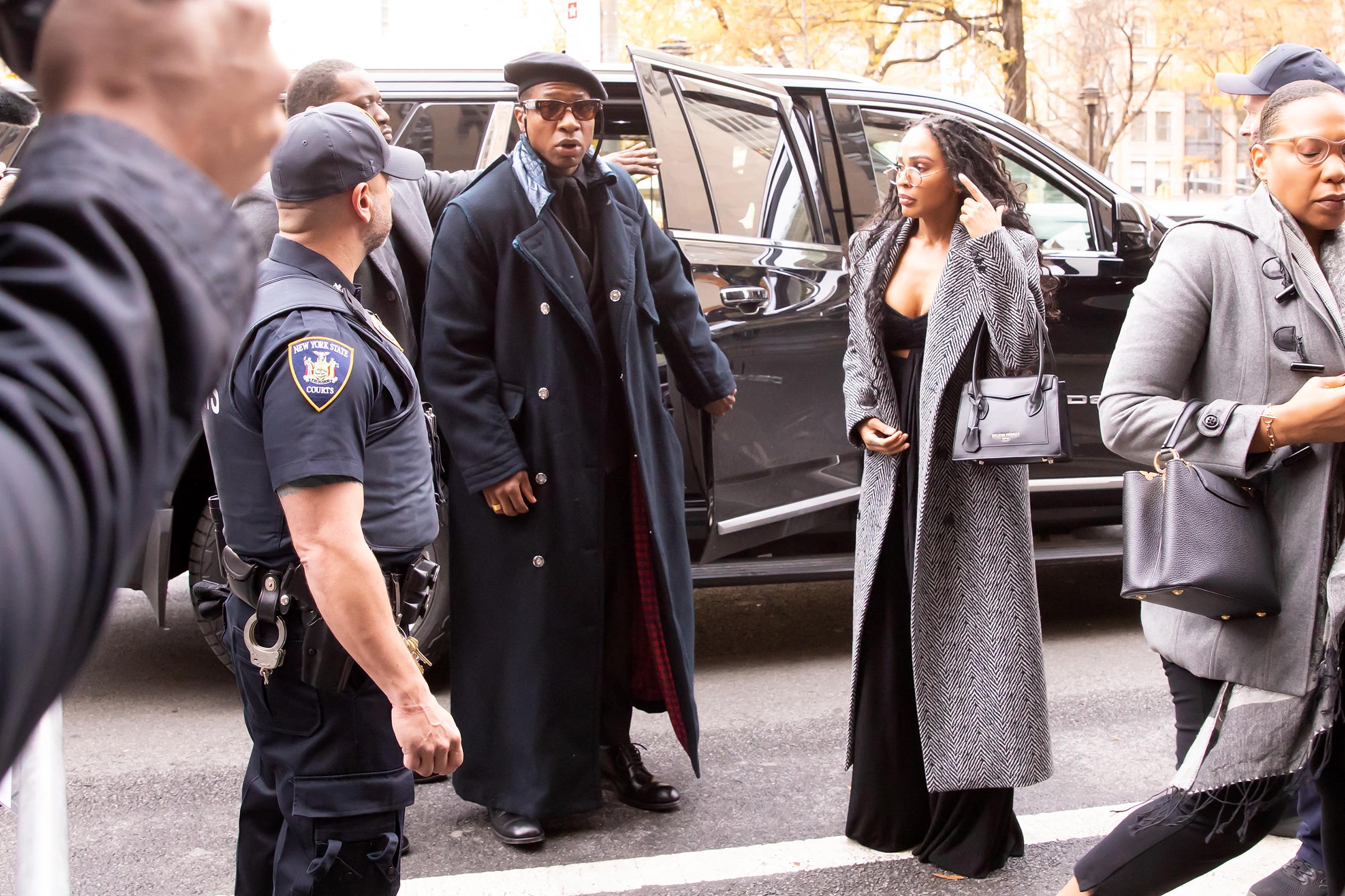 Jonathan Majors Arrives To Criminal Court in NYC on December 4, 2023