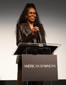 Michelle Obama attends the American Symphony New Orleans Premiere on December 07, 2023 in New Orleans, Louisiana. (Photo by Erika Goldring/Getty Images for Netflix)