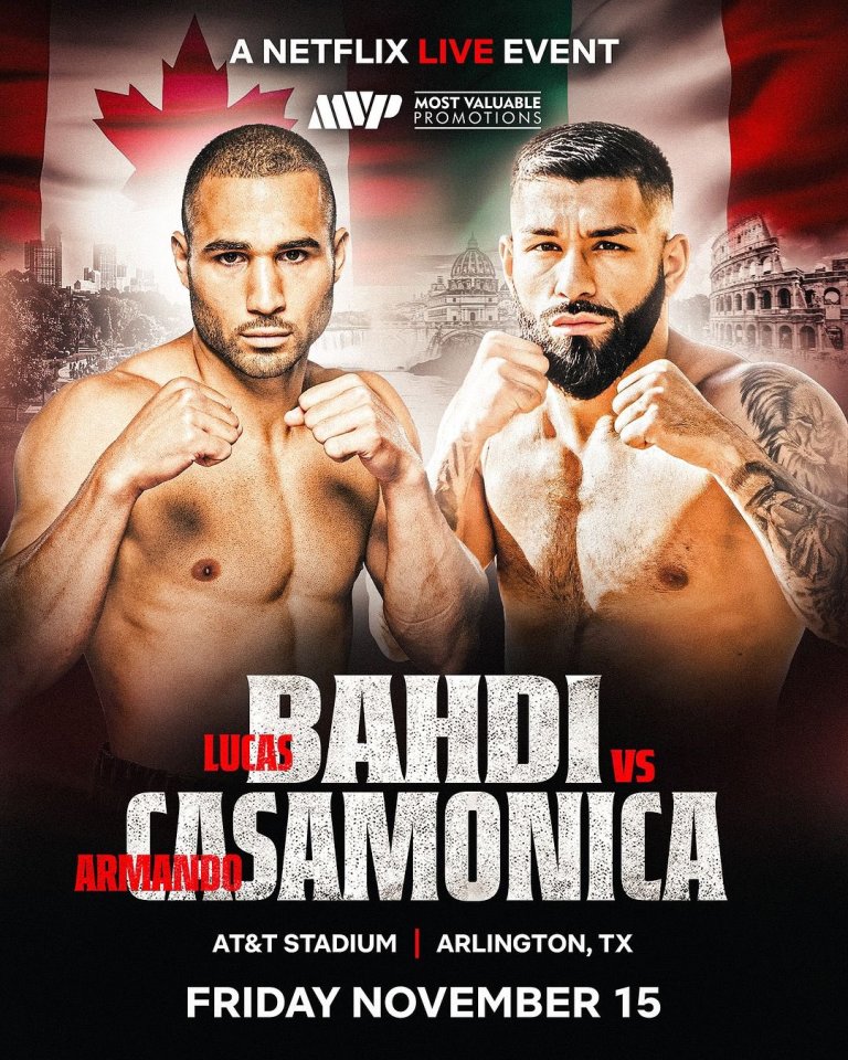 Lucas Bahdi will now fight Armando Casamonica