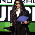 Tyka Nelson accepts Top Soundtrack for ‘Purple Rain’ on behalf of her brother, the late musician Prince, onstage during the 2016 American Music Awards