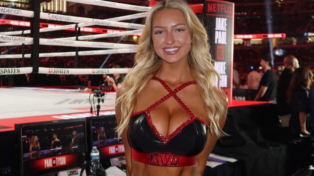 Ring girl Sydney Thomas responds to going viral after Jake Paul vs Mike Tyson fight