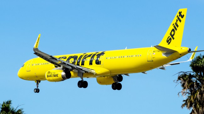 Spirit Airlines Airbus A321 Arrival