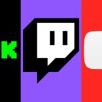 kick, twitch and youtube logos side-by-side