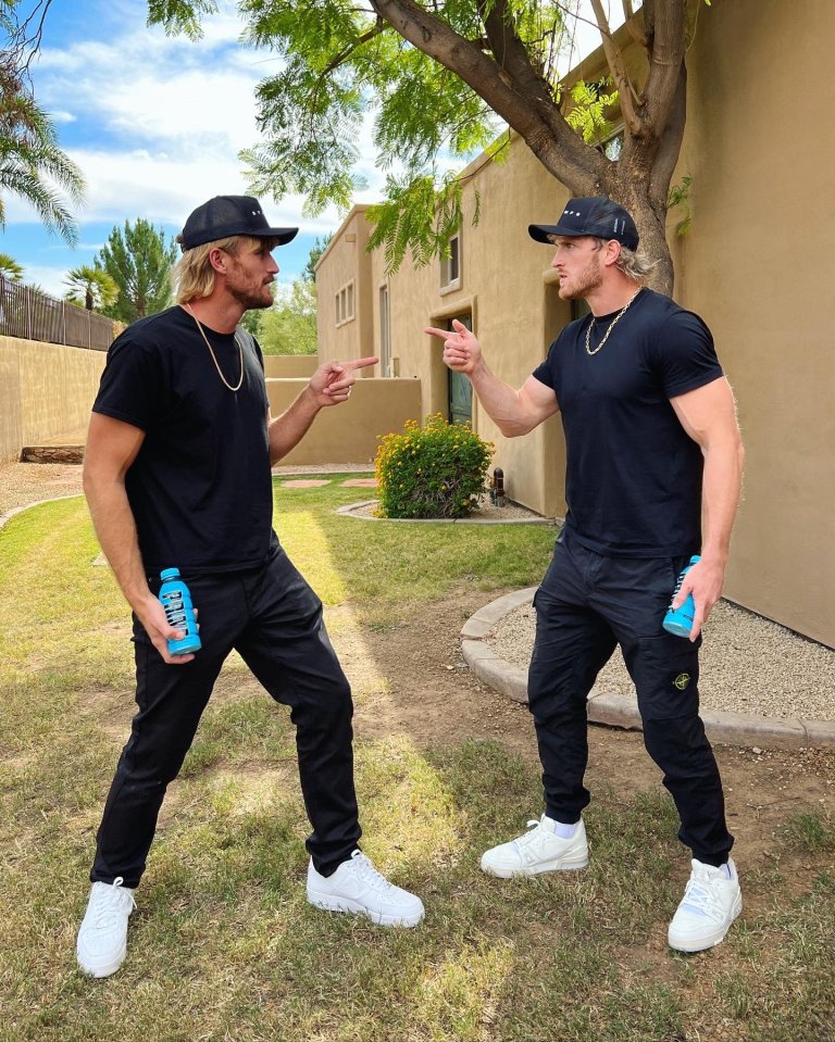 Rodney Petersen, left, with the real Logan Paul