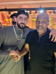 YouTube boxer Slim Albaher with Mike Tyson