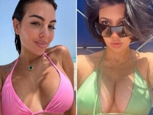 Stars In Pink And Green Swimsuits -- Who'd You Rather?!