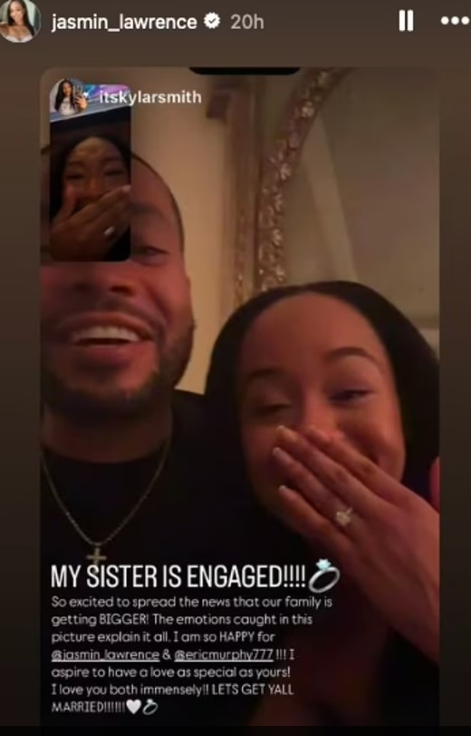 The pair shared the news to social media alongside a romantic proposal video and Instagram Stories