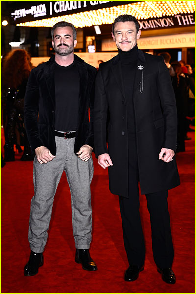 Luke Evans and Fran Tomas at the Devil Wears Prada opening night