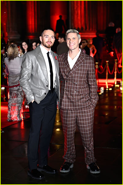 Jon Reynolds and Jake Shears at the Devil Wears Prada opening night