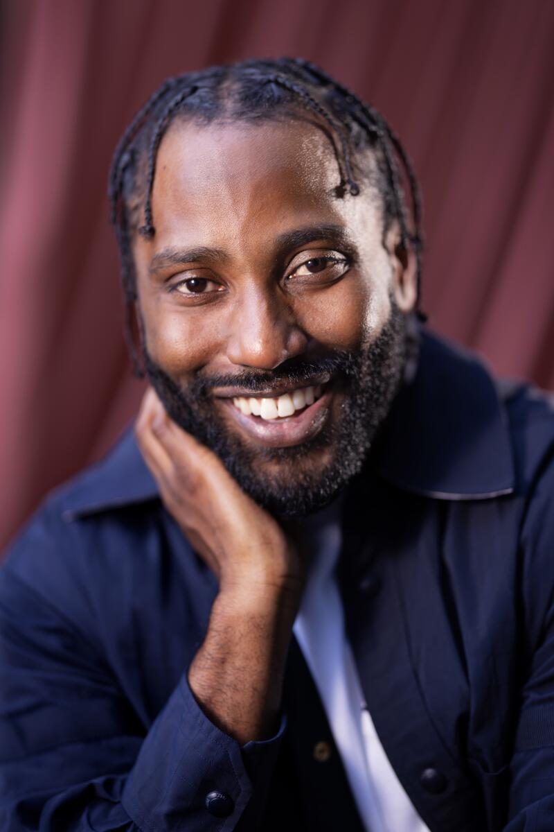 BEVERLY HILLS-CA-OCTOBER 19, 2024: John David Washington is photographed in Beverly Hills on October 19, 2024. (Christina House / Los Angeles Times)