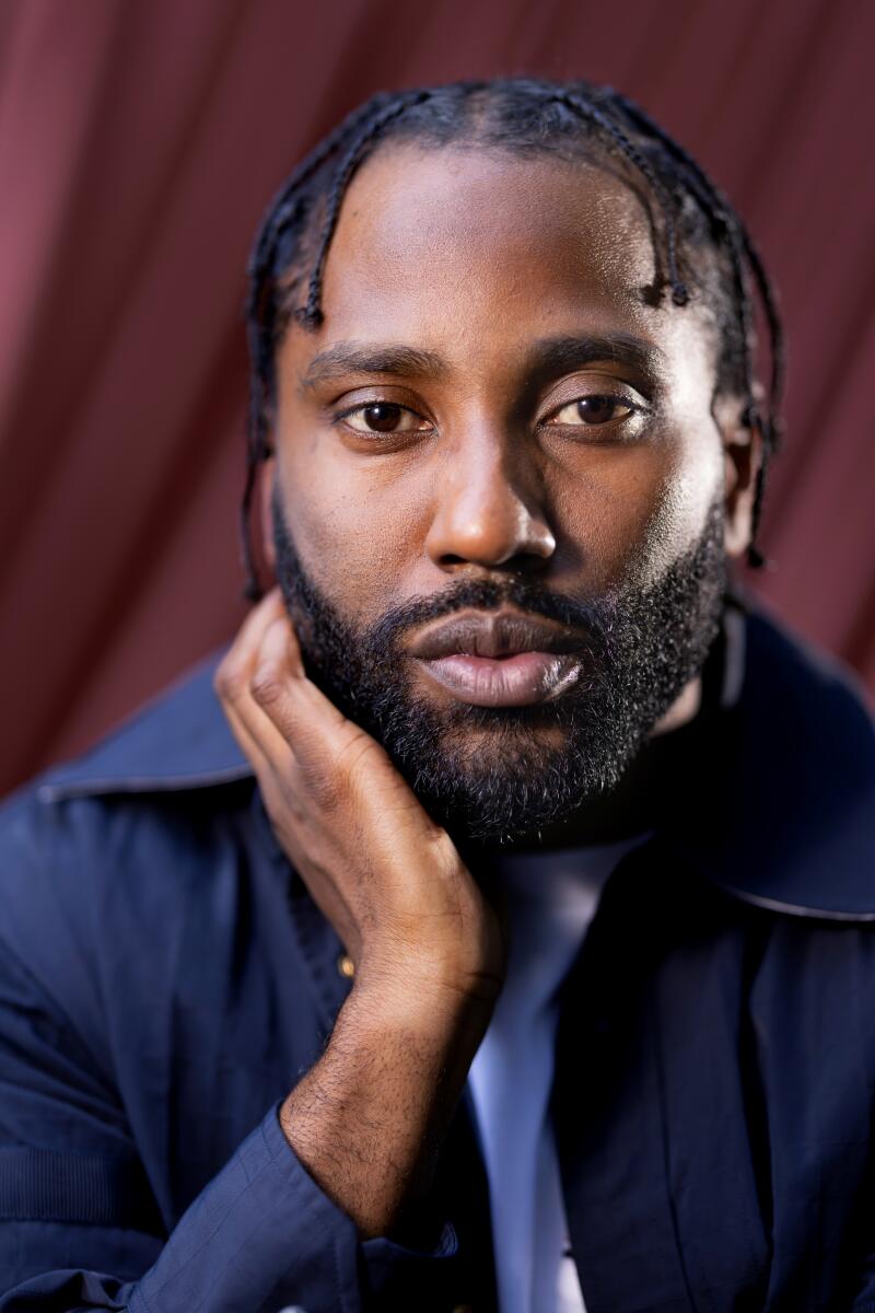 BEVERLY HILLS-CA-OCTOBER 19, 2024: John David Washington is photographed in Beverly Hills on October 19, 2024. (Christina House / Los Angeles Times)