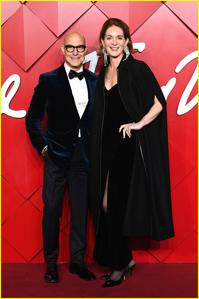 Stanley Tucci & wife Felicity Blunt at the 2024 British Fashion Awards