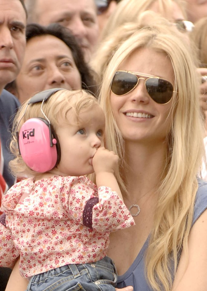 Gwyneth Paltrow and Apple as a baby