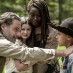 Rick and Michonne with their kids judith and rj in the ones who live best tv 2024 finale