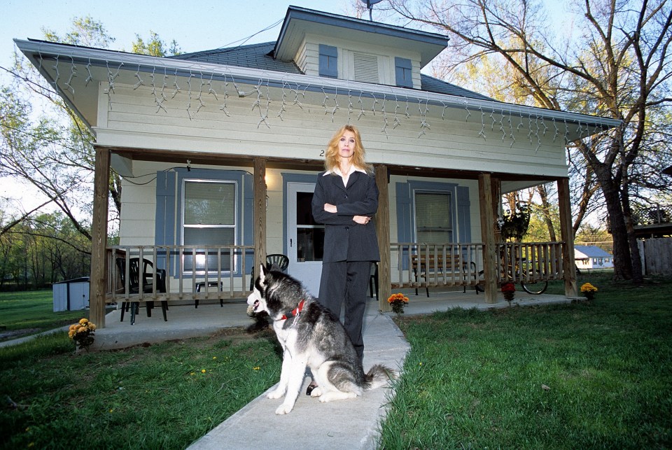 Debbie during a portrait session outside her Detroit house in September 2005