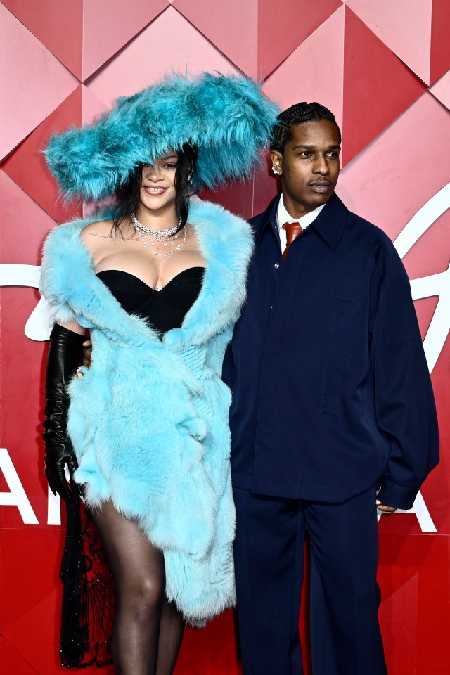 Rihanna and A$AP Rocky lit up the Fashion Awards on Monday