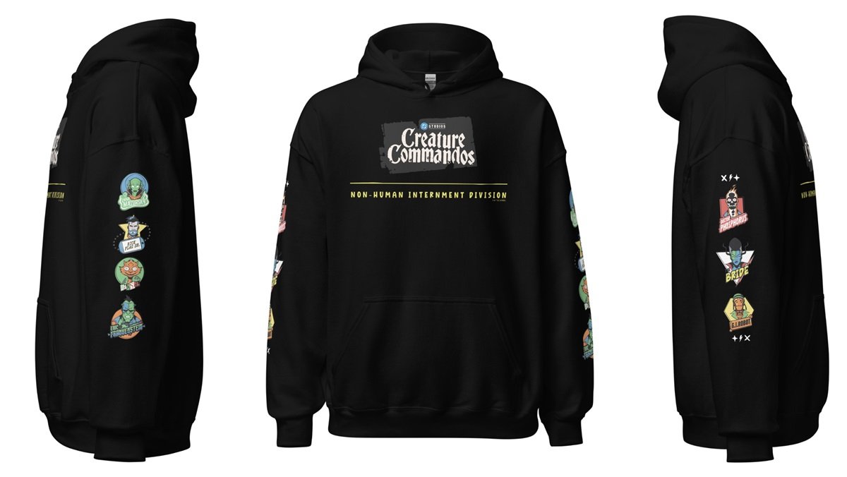 Creature Commandos black hoodie from the DC Shop.