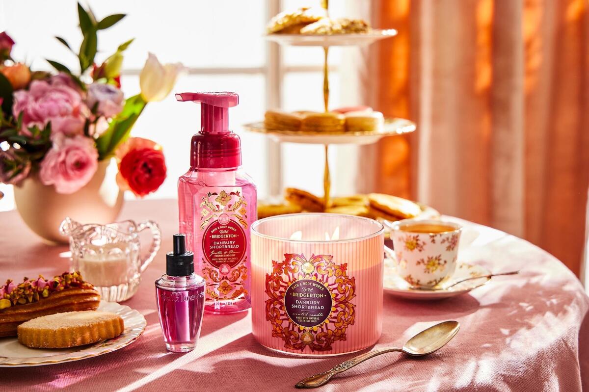 Bath & Body Works' Danbury shortbread Bridgerton collection. 