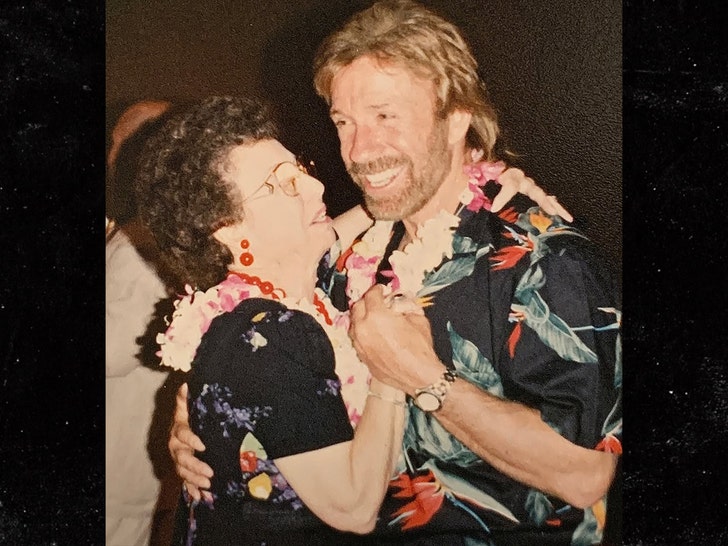 chuck norris and mom insta 1