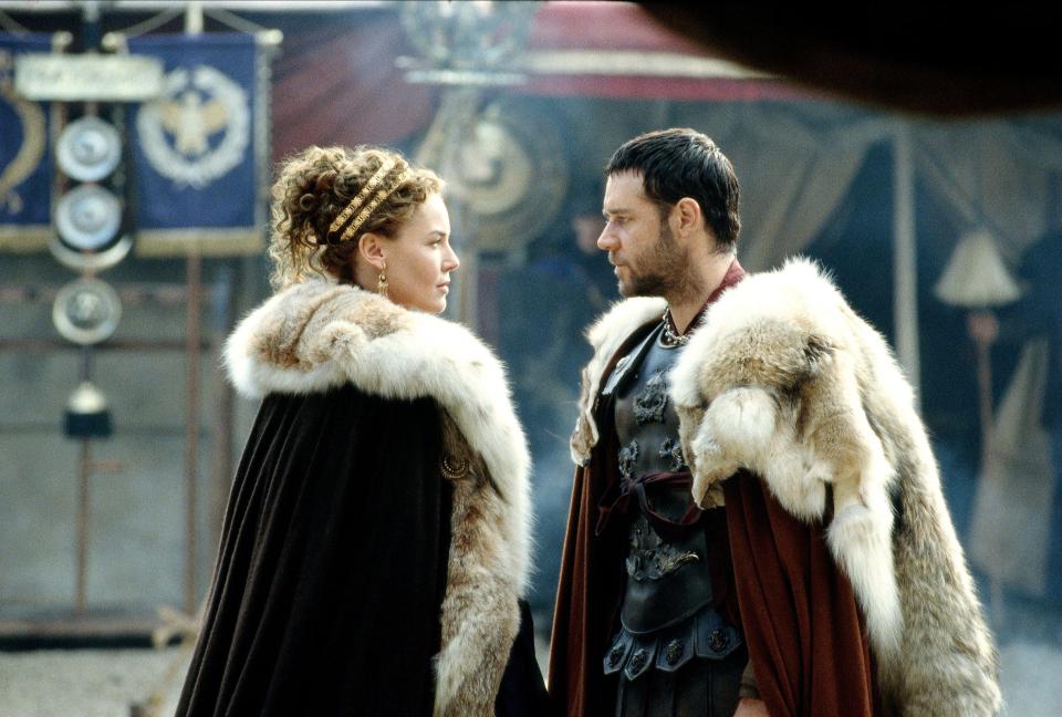 Connie in Gladiator in 2000 opposite Russell Crowe