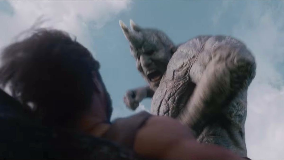 Rhino in the Kraven the hunter trailer