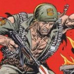 DC Comics' WWII hero Sgt. Rock, as illustrated by Joe Kubert.