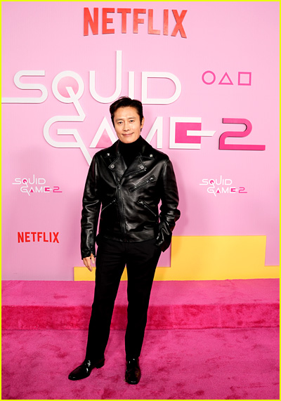 Lee Byung-hun at the Squid Game LA season two premiere