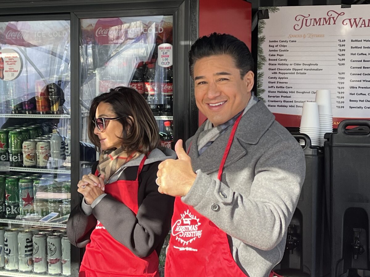 Courtney Lopez and Mario Lopez