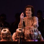 Indian tabala virtuoso Ustad Zakir Hussain performs at a concert at the Indian Music Experience (IME), Indias first interactive music museum, in Bangalore on July 27, 2019.