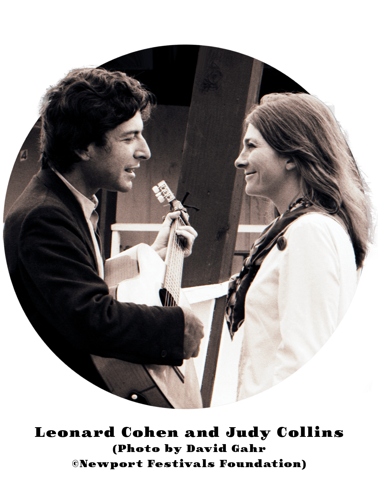 Newport Folk Jazz Festivals Leonard Cohen and Judy Collins Photo by David Gahr Getty Images