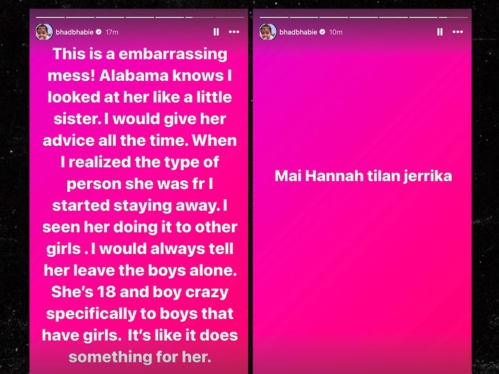 1217 Bhad Bhabie accuses Alabama Barker of stealing her boyfriend 3