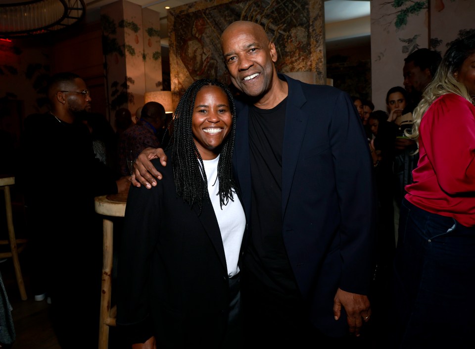 Katia Washington with her famous dad Denzel