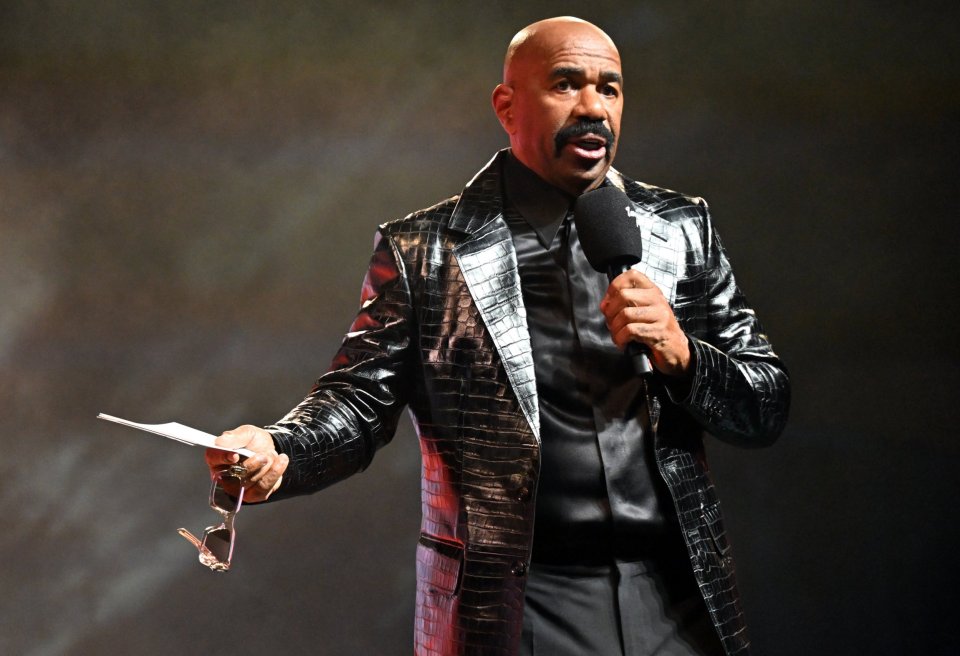 Steve Harvey pictured at the 2024 Invest Fest at Georgia World Congress Center in Atlanta in August