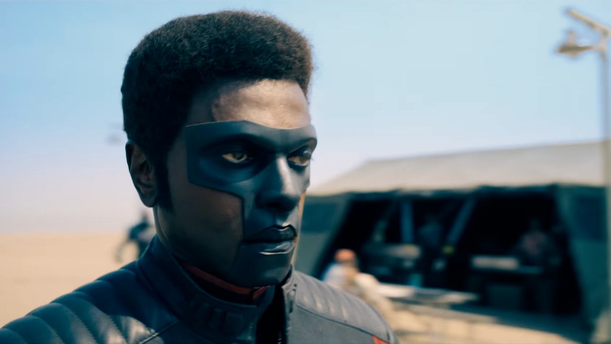 Edi Gathegi as Mister Terrific from the Superman trailer