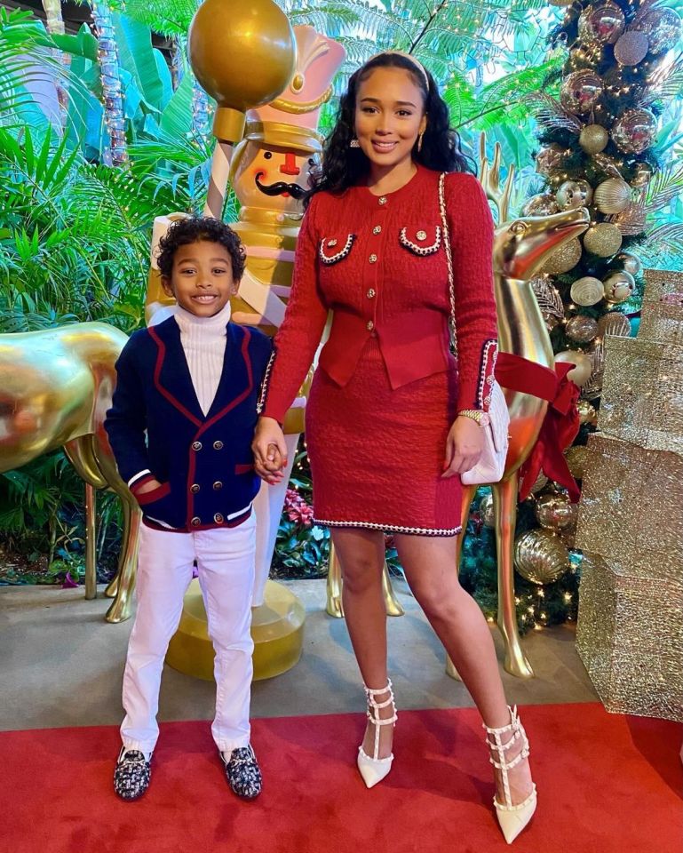 Tristan Thompson’s son Prince with mum Jordan Craig