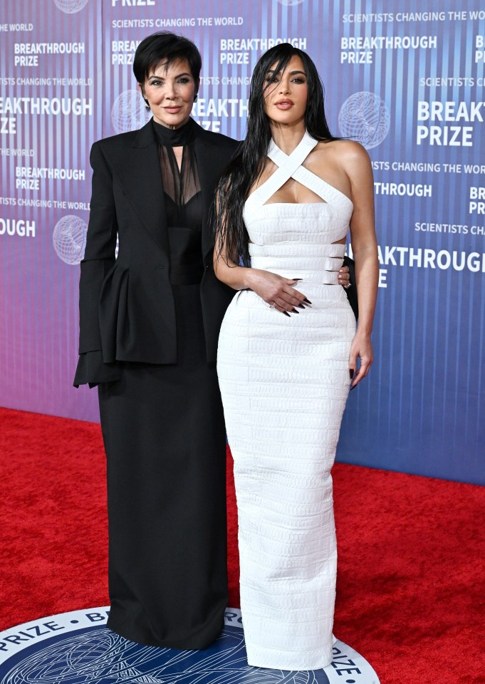 Kim with her mom, Kris Jenner