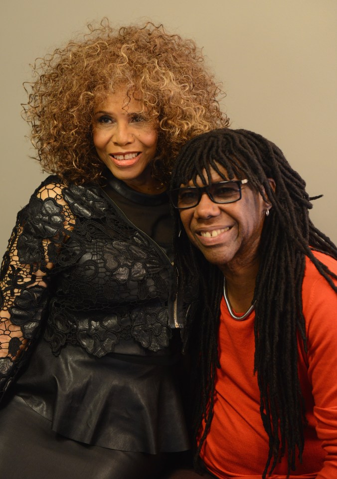 Alfa Anderson and Nile Rodgers pose backstage during the 10th Annual Apollo Theater Spring Gala