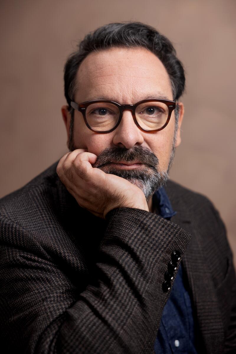 James Mangold is photographed at the Los Angeles Times on November 16, 2024. (Christina House / Los Angeles Times)