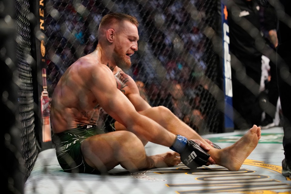 Conor McGregor hasn't fought since breaking his left leg over three years ago