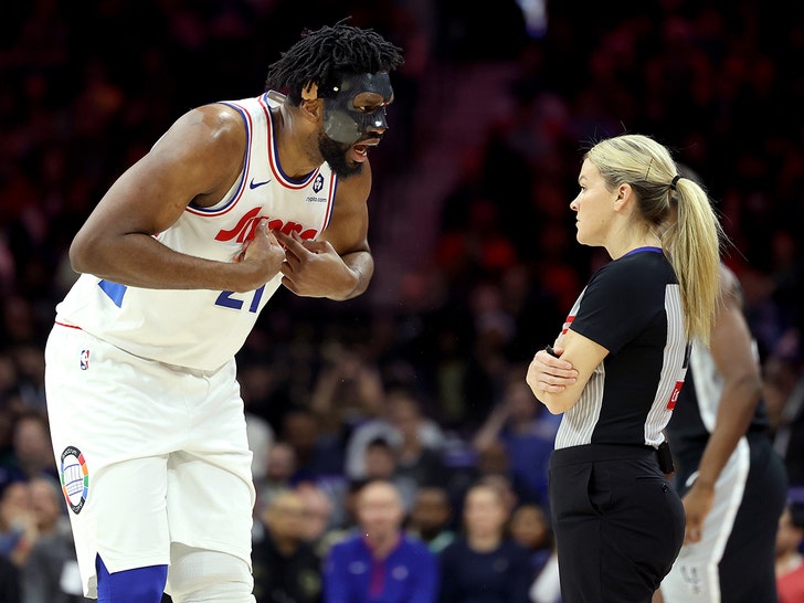 Joel Embiid Screams In Female Ref's Face, Gets Ejected