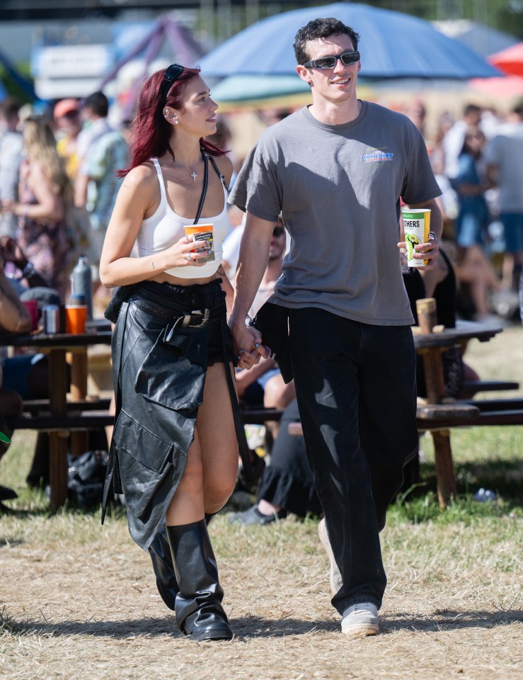 The duo went public at Glastonbury