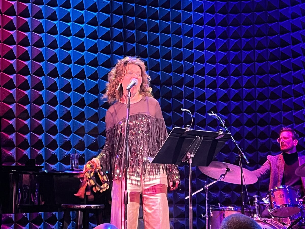 Sandra Bernhard performing at Joe's Pub