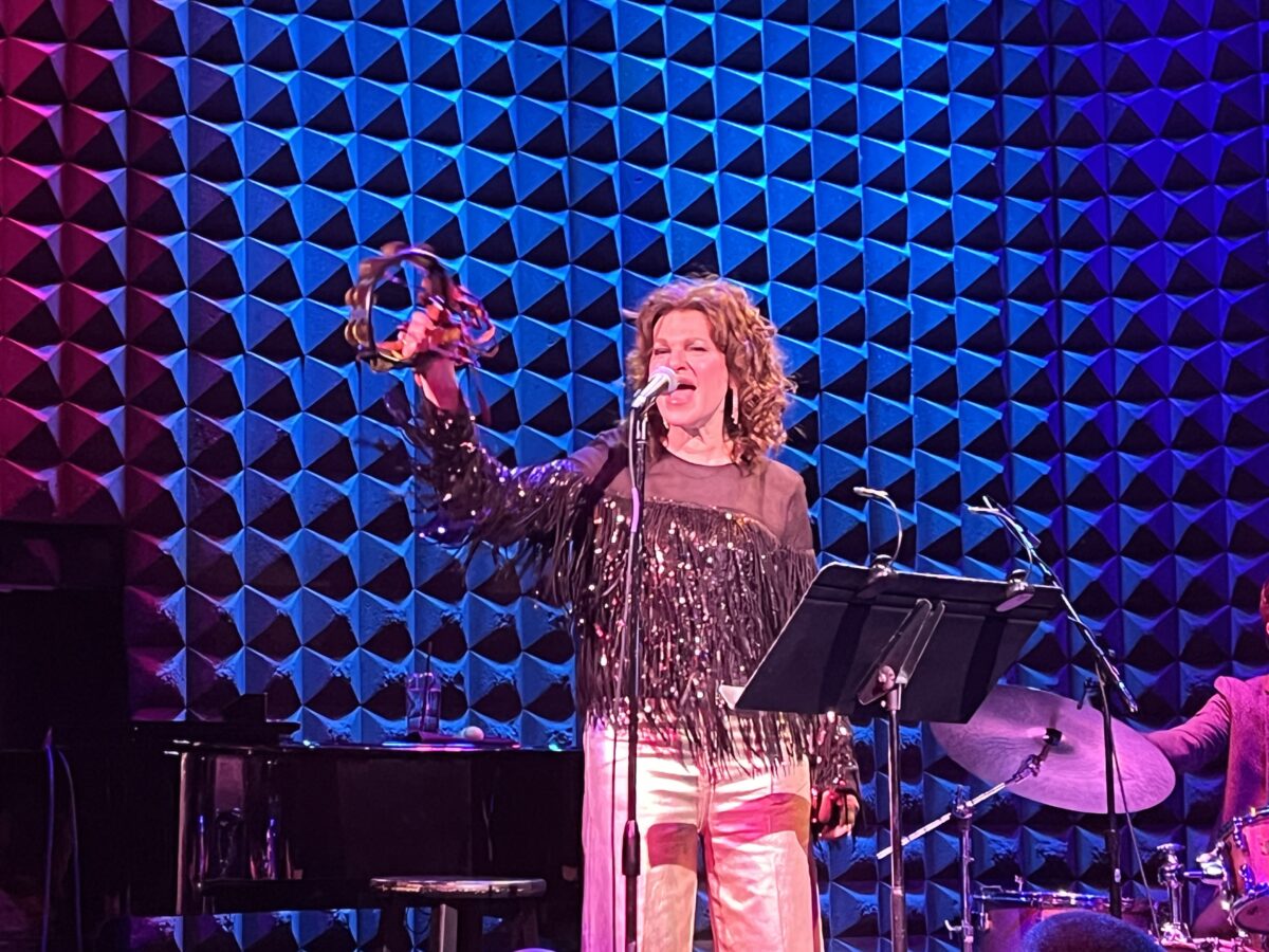 Sandra Bernhard performing at Joe's Pub